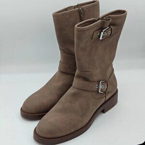 DV by Dolce Vita Payce Black Moto Boots • Women’s Mid-Calf Buckle Boots